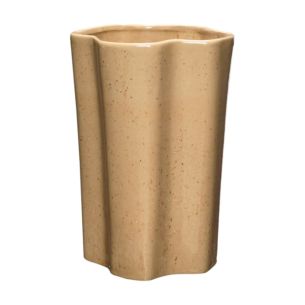 Vaso beige in ceramica altezza 30 cm Sapo - Hübsch | Vasi