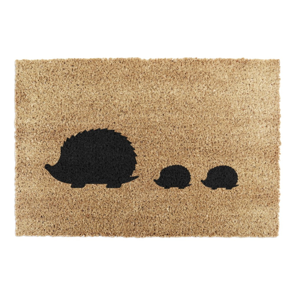 Zerbino in fibra di cocco 40x60 cm Hedgehog Family - Artsy Doormats | Zerbini