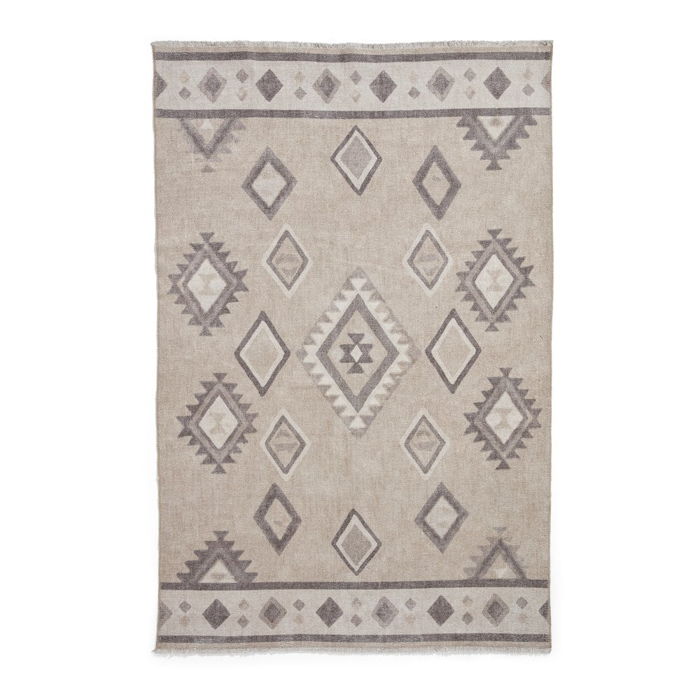 Tappeto beige in misto cotone lavabile 152x230 cm Whisper – Think Rugs | Tappeti