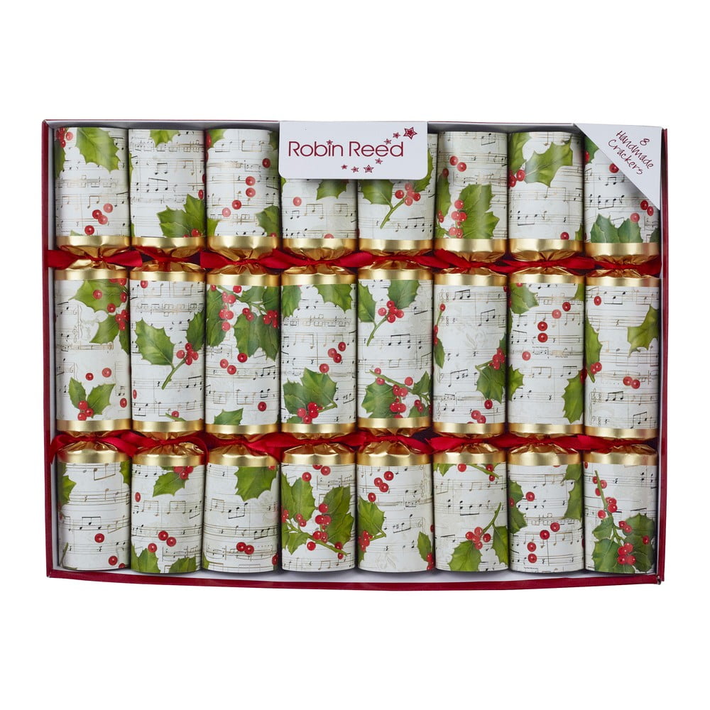 Set di 8 cracker natalizi Concerto Holly - Robin Reed | Cracker di Natale