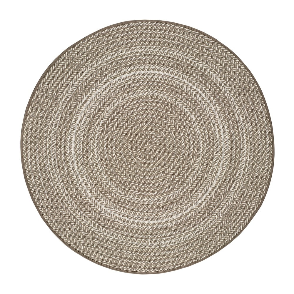 Tappeto da esterno beige , ⌀ 120 cm Silvana Rutto - Universal | Tappeti per esterni