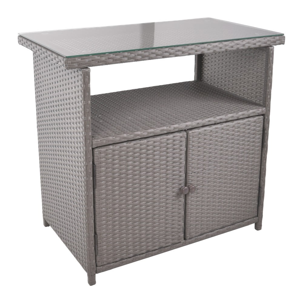 Credenza da giardino in rattan 90x50 cm Padua - Garden Pleasure | Tavolini da giardino