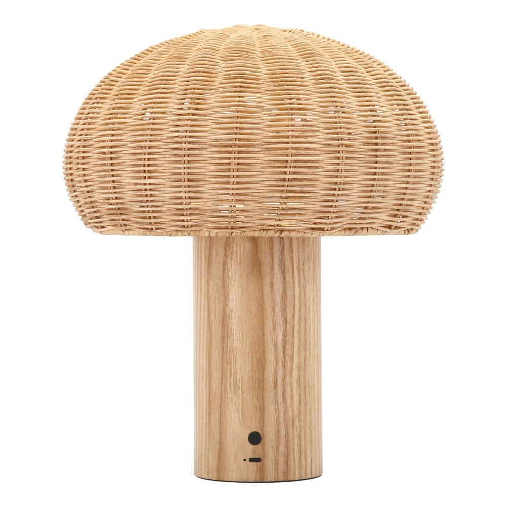 Lampada da tavolo a LED in colore naturale con paralume in rattan (altezza 32 cm) - Villa Collection | Abat-jour e lampade da tavolo
