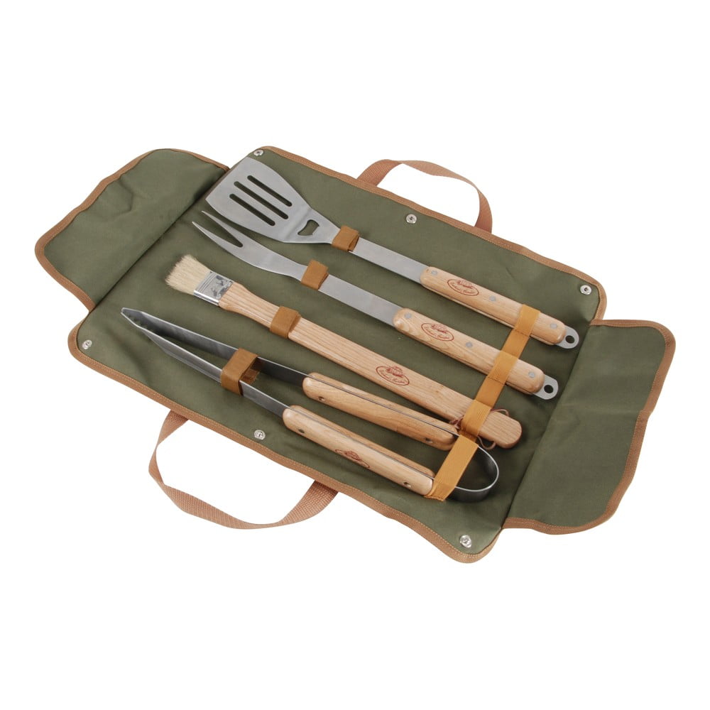 Set di attrezzi manuali e valigetta per barbecue - Esschert Design | Set di utensil per grigliare