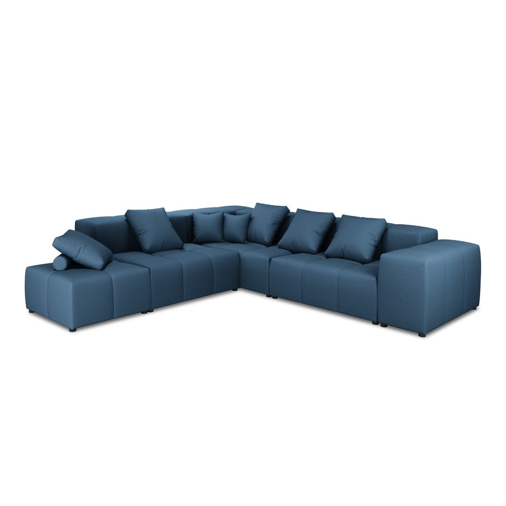 Divano angolare blu (variabile) Rome - Cosmopolitan Design | Set di divani componibili pronti per l'uso