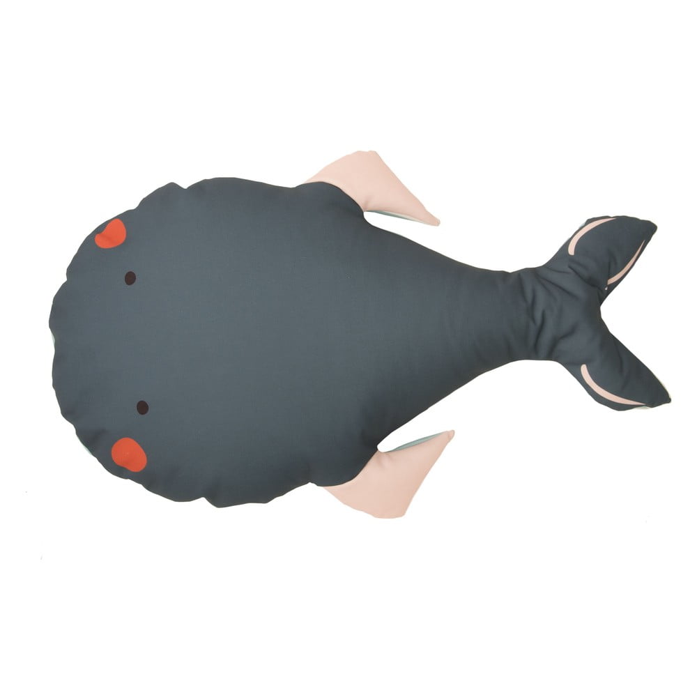 Borsa da salotto grigia per bambini Whale - The Wild Hug | Pouf a sacco per bambini