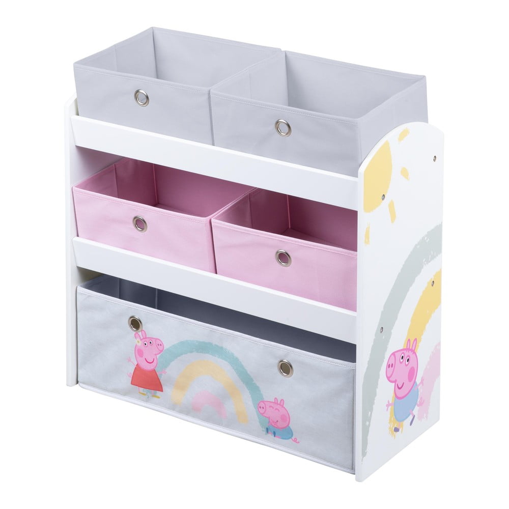 Organizzatore di giocattoli per bambini 63,5x29,5x67 cm Peppa Pig - Roba | Organizer per giocattoli