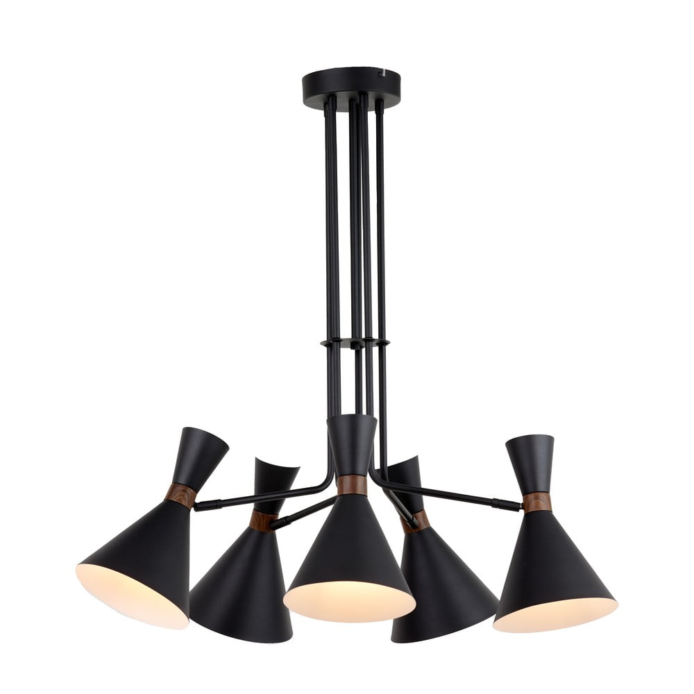 Lampadario nero opaco con paralume in metallo ø 86,5 cm Hoodies - Light & Living | Lampadari