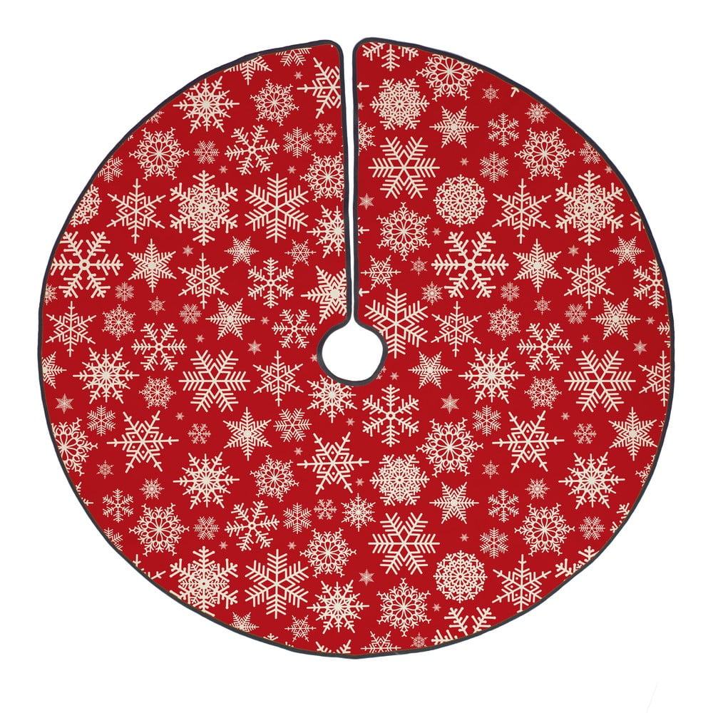 Tappeto in cotone sotto l'albero di Natale , ø 130 cm Freezy Snowflakes - Butter Kings | Tappeti