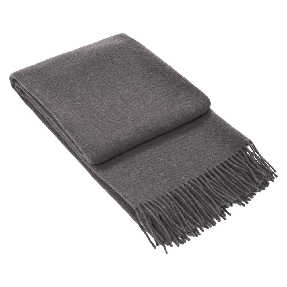 Coperta Deluxe di lana grigio scuro, 140 x 200 cm - LANZARETTI | Coperte