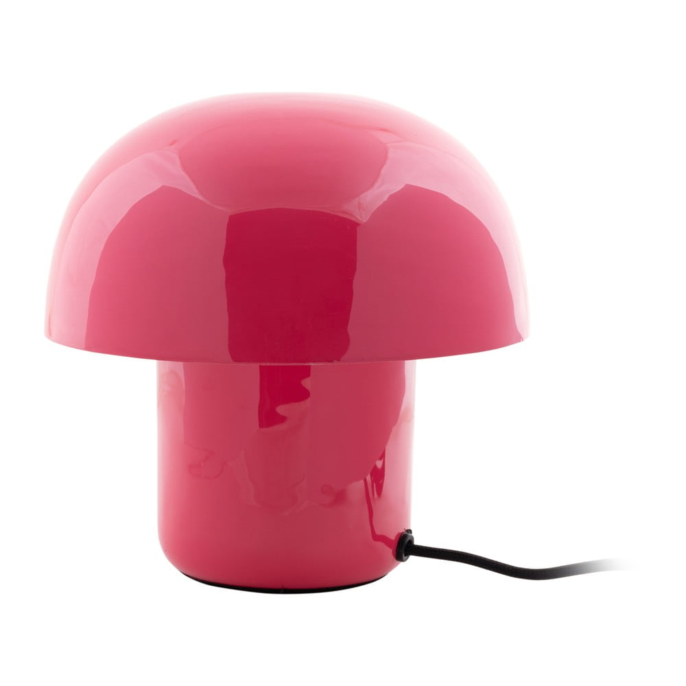 Lampada da tavolo rosa con paralume in metallo (altezza 20 cm) Fat Mushroom - Leitmotiv | Abat-jour e lampade da tavolo