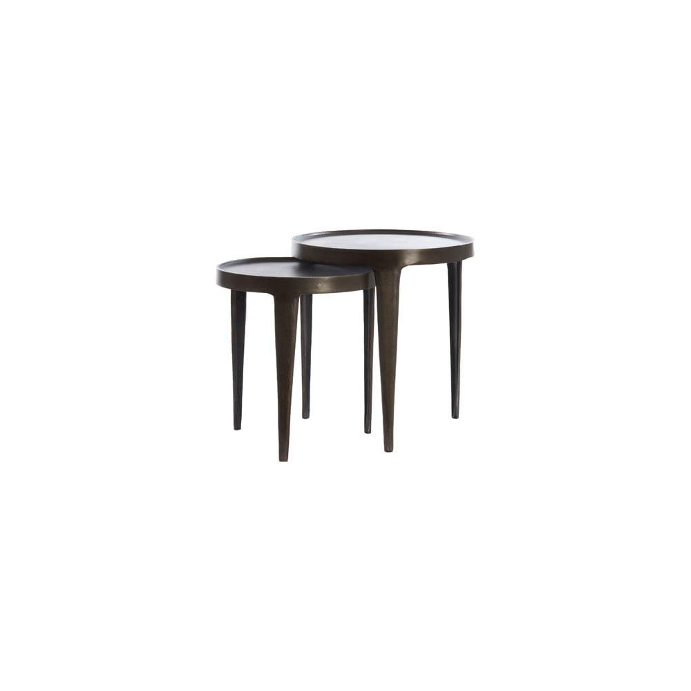 Tavolo rotondo in metallo ø 43 cm Tobias - Light & Living | Tavolini