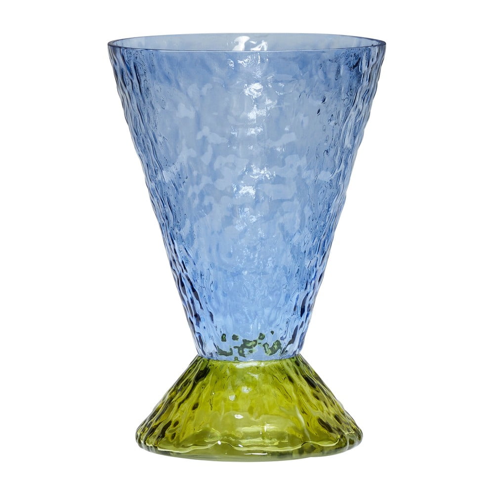 Vaso in vetro blu fatto a mano Abyss - Hübsch | Vasi