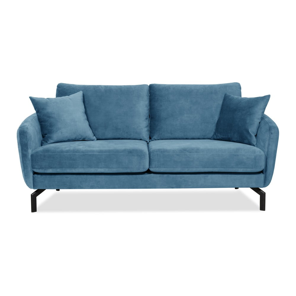 Divano in velluto blu 190 cm Magic - Scandic | Divani