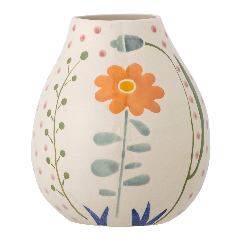 Vaso in gres dipinto a mano color crema (altezza 17 cm) Taza - Bloomingville | Vasi