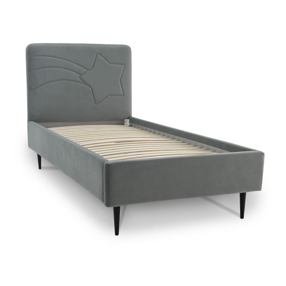 Letto grigio per bambini con contenitore 90x200 cm Star - Scandic | Letti per bambini