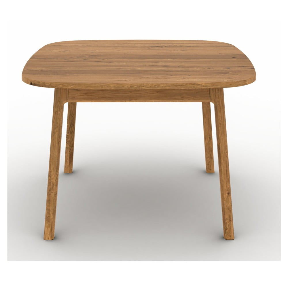 Tavolo da pranzo pieghevole in legno di quercia di colore naturale 100x120 cm Twig - The Beds | Tavoli da pranzo