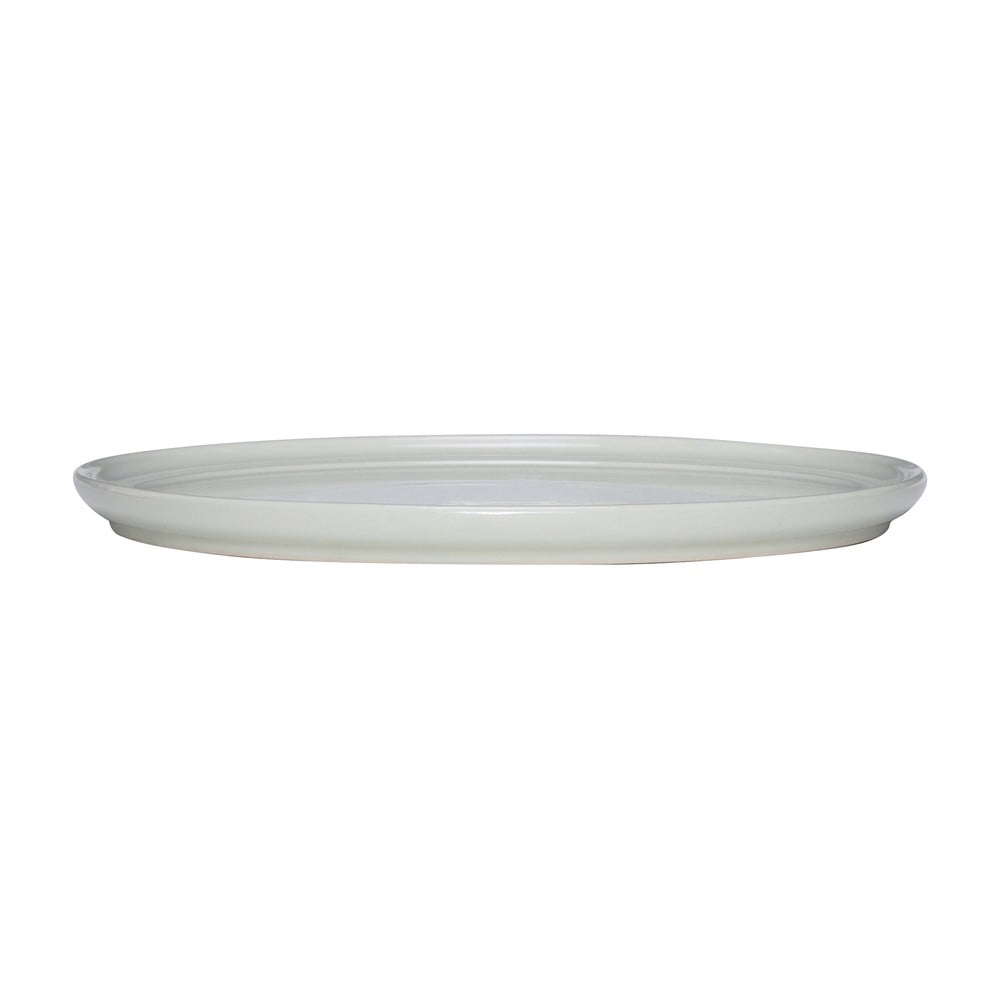 Piatto piano color crema in gres ø 28 cm Amare - Hübsch | Piatti