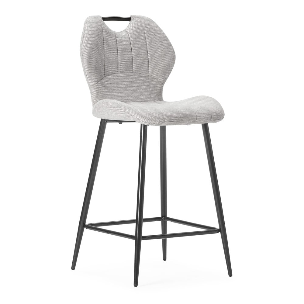 Set di 2 sgabelli da bar grigio chiaro (altezza seduta 65 cm) Muli - Marckeric | Sedie da bar
