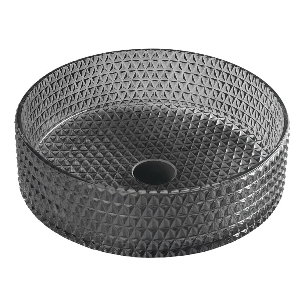 Lavabo rotondo nero in vetro ø 39,5 cm Maragua – Sapho | Lavabi