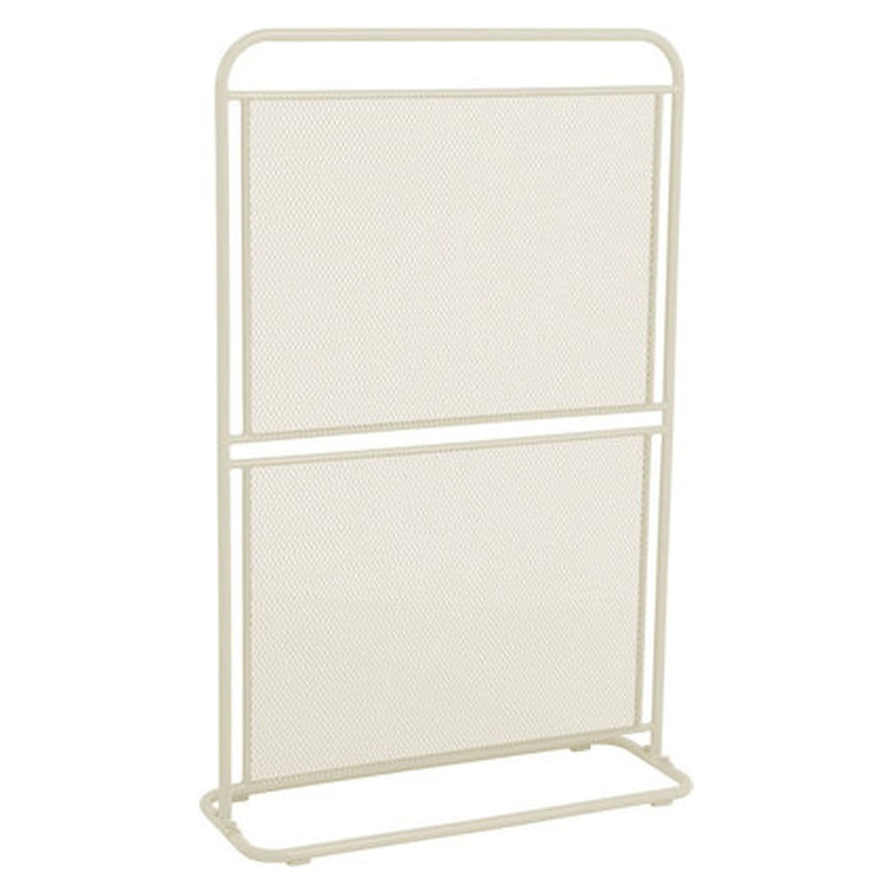 Paravento da balcone in metallo bianco-beige 80x124 cm MWH - Garden Pleasure | Paraventi per balcone