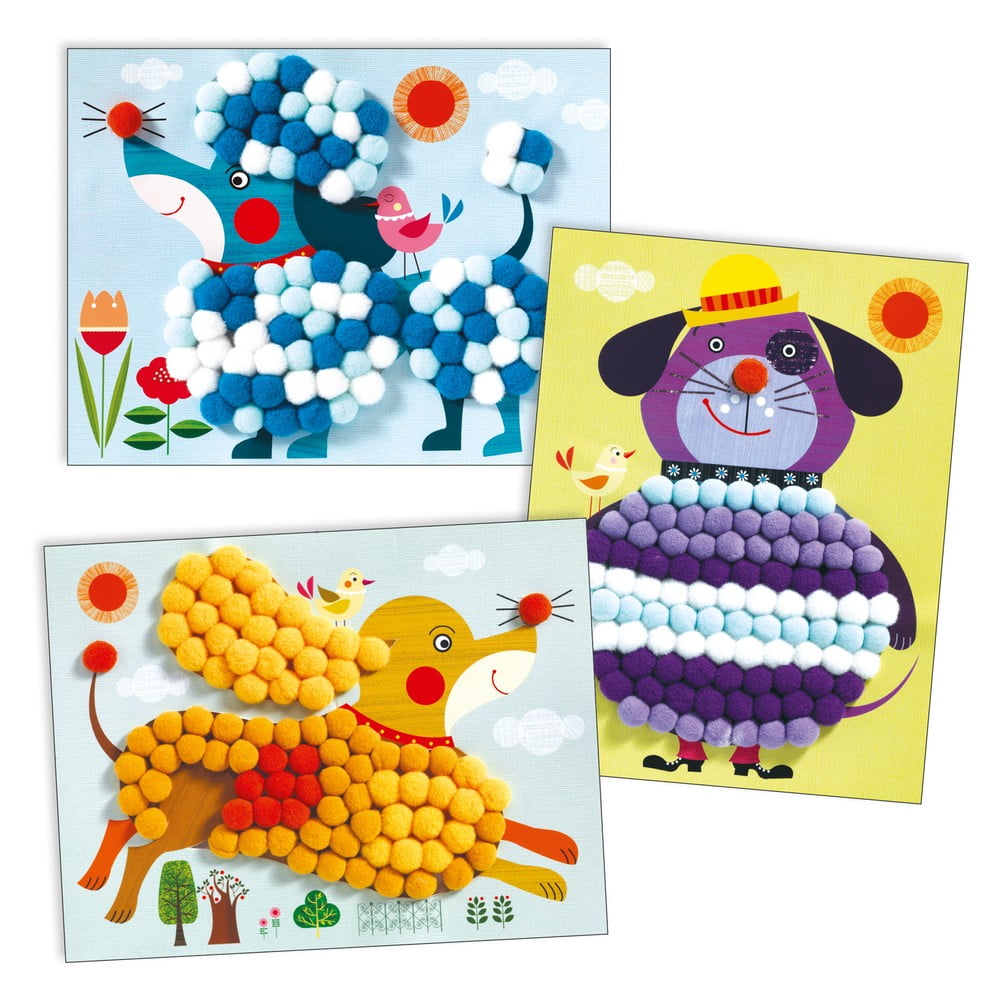 Set creativo Pom Poms - Djeco | Giocattoli creativi