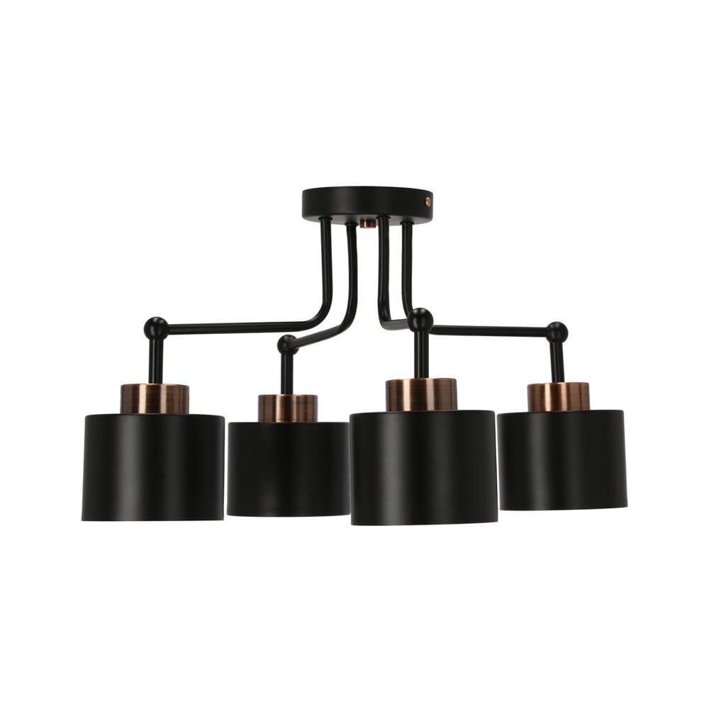 Plafoniera in metallo nero Olena - Candellux Lighting | Lampade da soffitto