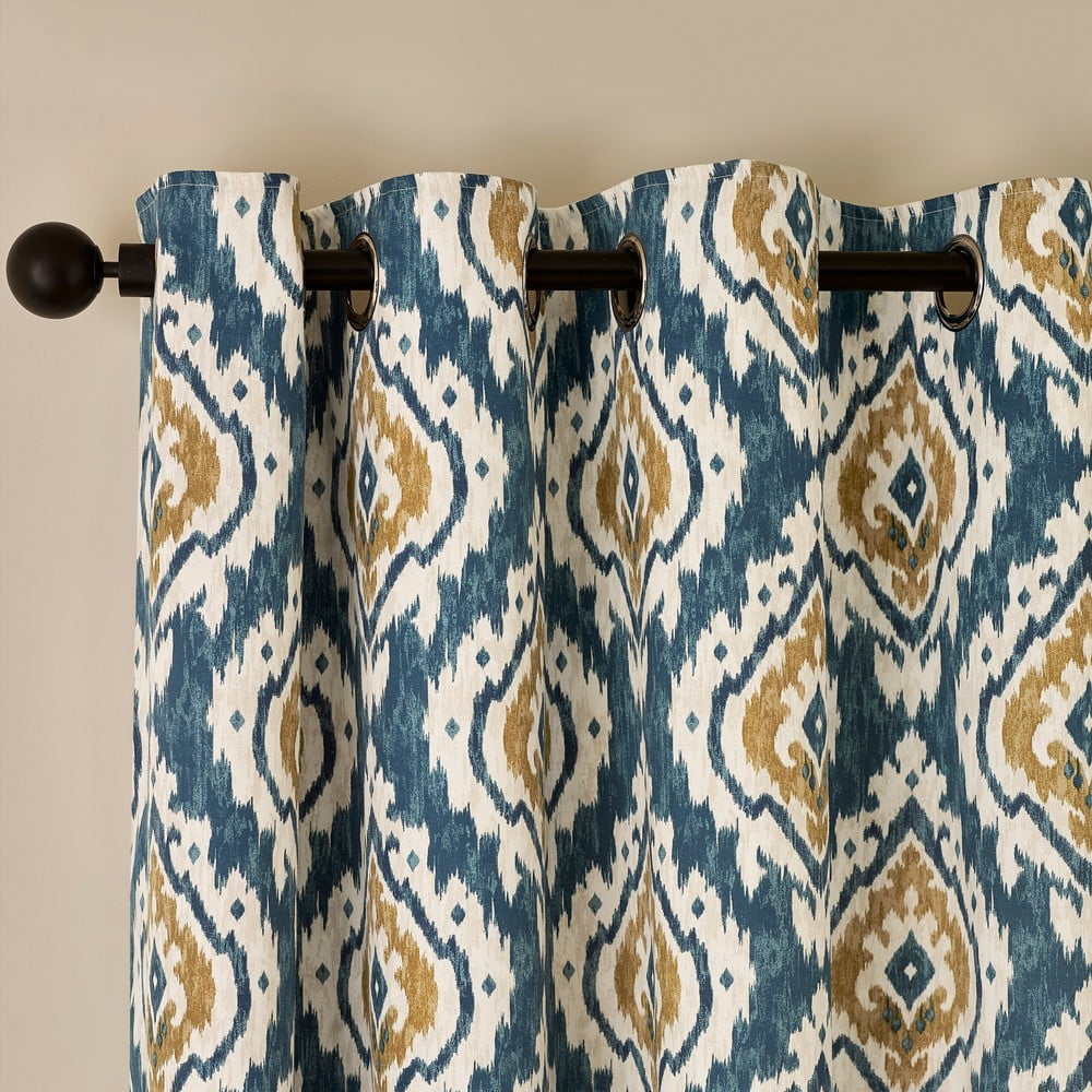 Tende in set blu 2 pz 229x229 cm Suri Geo – Pineapple Elephant | Tende