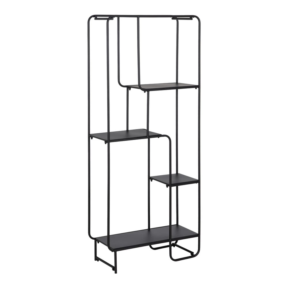 Scaffale in metallo nero 76x180 cm Sleco - Ixia | Scaffali
