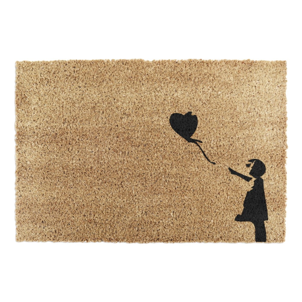 Zerbino in cocco 40x60 cm Girl With a Ballon - Artsy Doormats | Zerbini