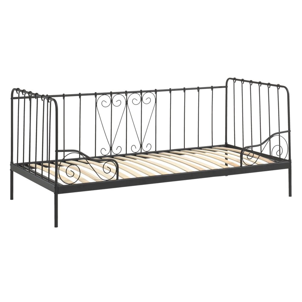 Letto nero per bambini 90x200 cm Alice - Vipack | Letti per bambini