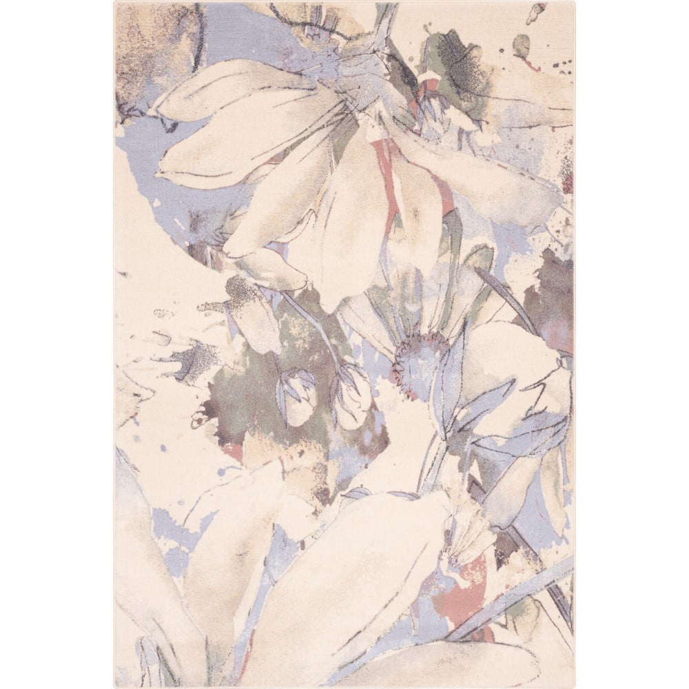 Tappeto in lana crema 133x180 cm Lilia - Agnella | Tappeti