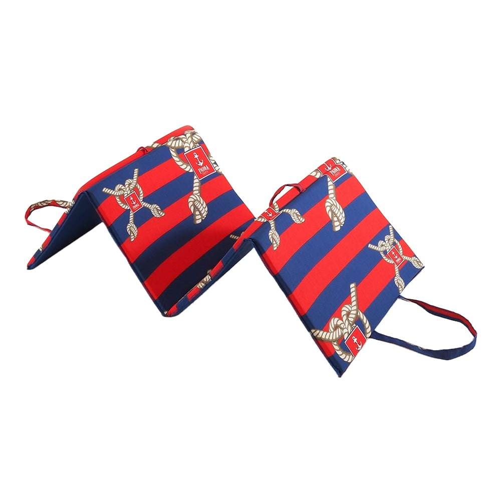 Cuscino per seduta da giardino rosso/blu per sedia a sdraio 49x137 cm   Ship Rope – B.E.S. | Cuscini per mobili da giardino
