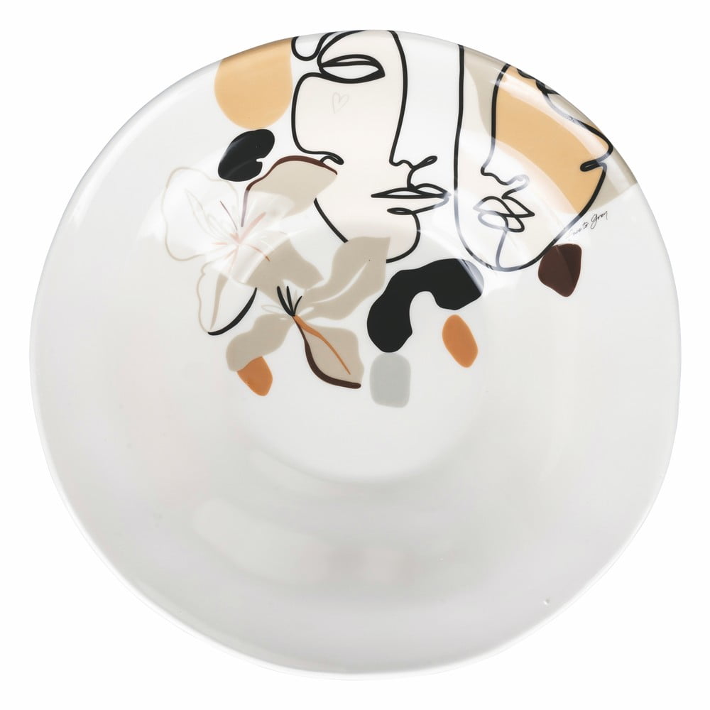 Insalatiera in ceramica , ø 39 cm Face to Grey - VDE Tivoli 1996 | Ciotole