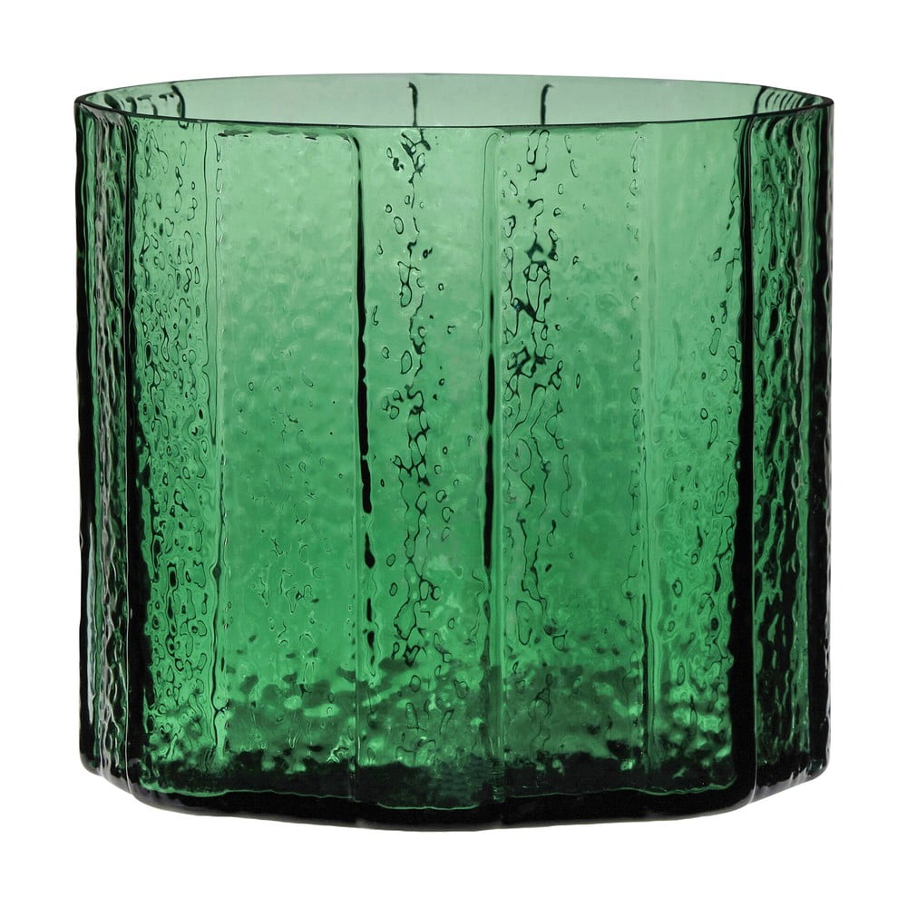Vaso in vetro verde fatto a mano Emerald - Hübsch | Vasi