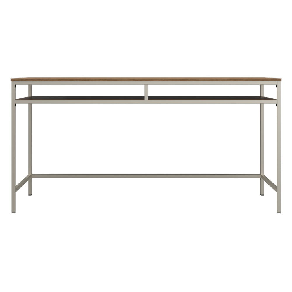 Scrivania con piano effetto noce 51x153 cm Bradford - Støraa | Scrivanie e postazioni da lavoro