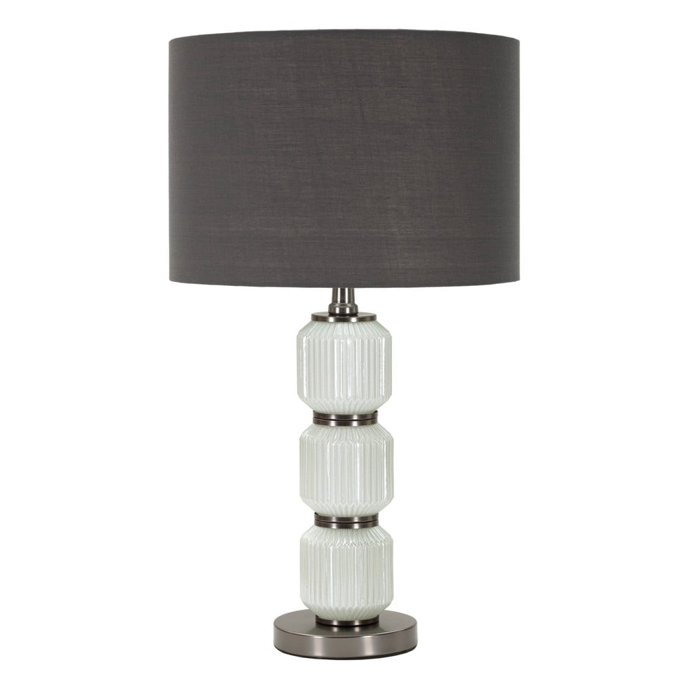 Lampada da tavolo grigia con paralume in tessuto (altezza 57 cm) Bright - Mauro Ferretti | Abat-jour e lampade da tavolo