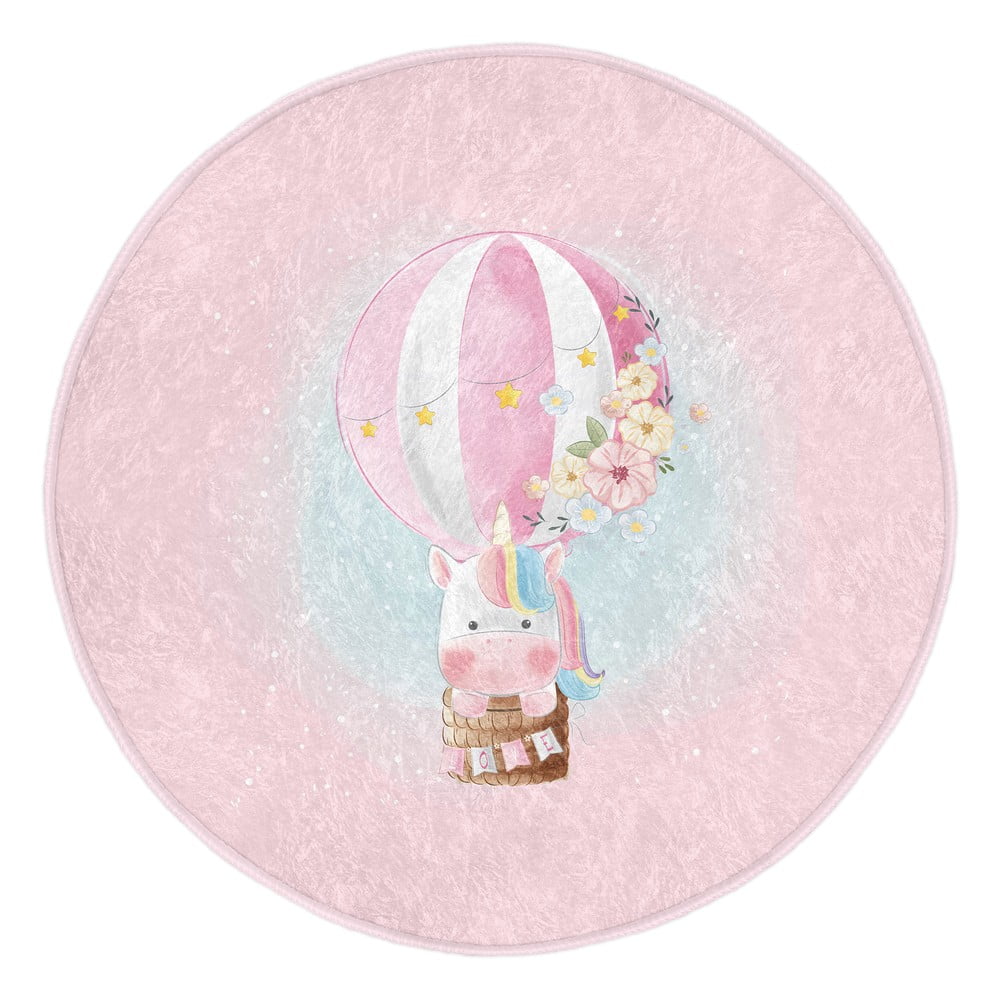 Tappeto rosa per bambini ø 80 cm Comfort - Mila Home | Tappeti per bambini