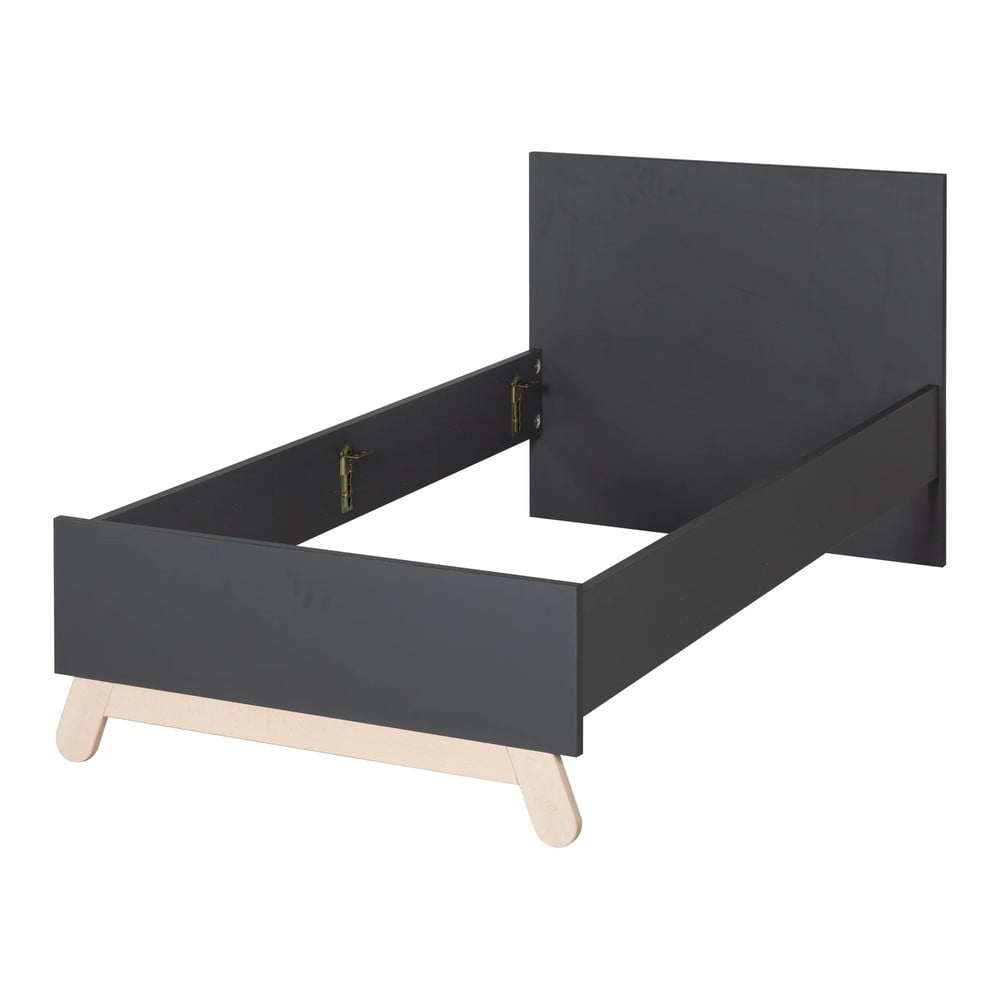Letto nero per bambini 90x200 cm Jara - Roba | Letti per bambini