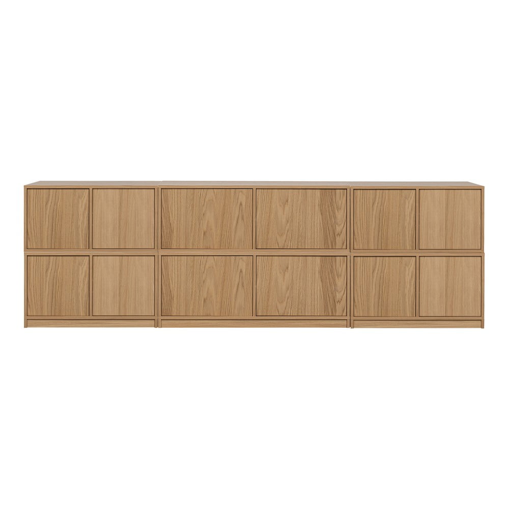 Mobile TV in rovere naturale 264x88 cm Modulair - vtwonen | Sistemi di scaffalatura componibili