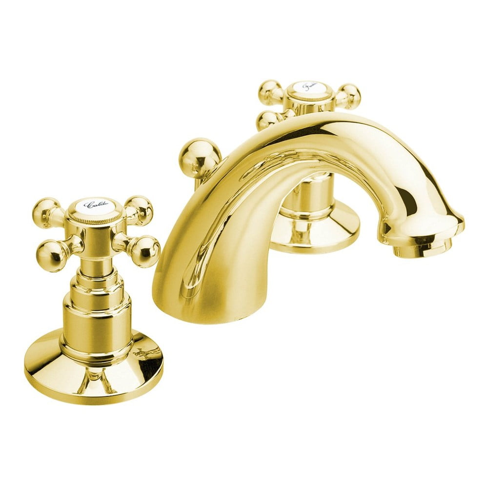 Rubinetto per lavandino dorato Antea – Sapho | Rubinetteria