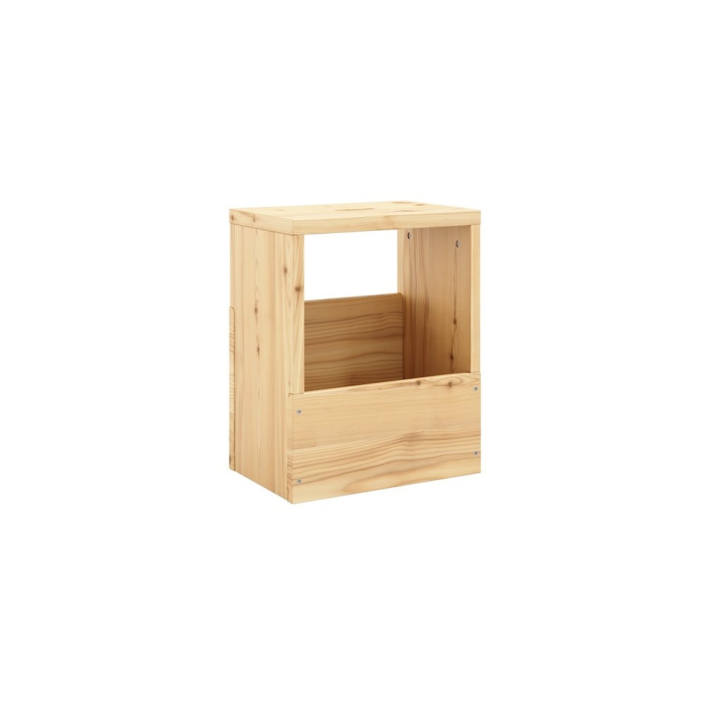 Comodino di colore naturale in pino massiccio Grab It – Karup Design | Comodini