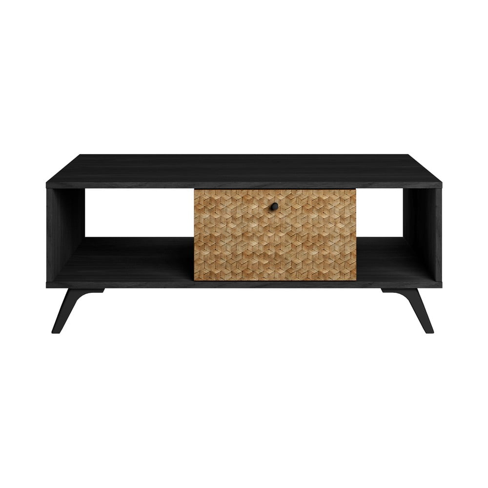 Tavolino nero 60x100 cm Hanoi - Marckeric | Tavolini da salotto
