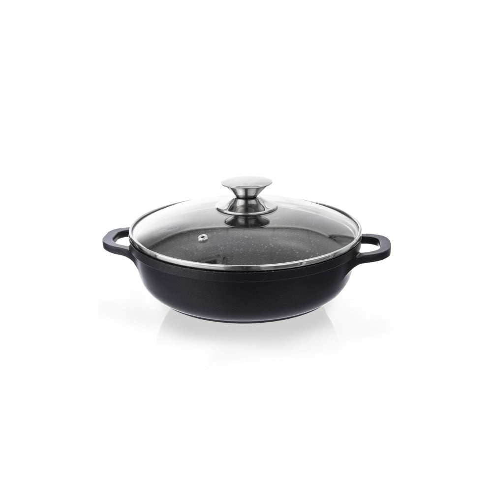 Casseruola antiaderente Pfluon Granit con coperchio in vetro , ⌀ 28 cm Grande - Orion | Pentole