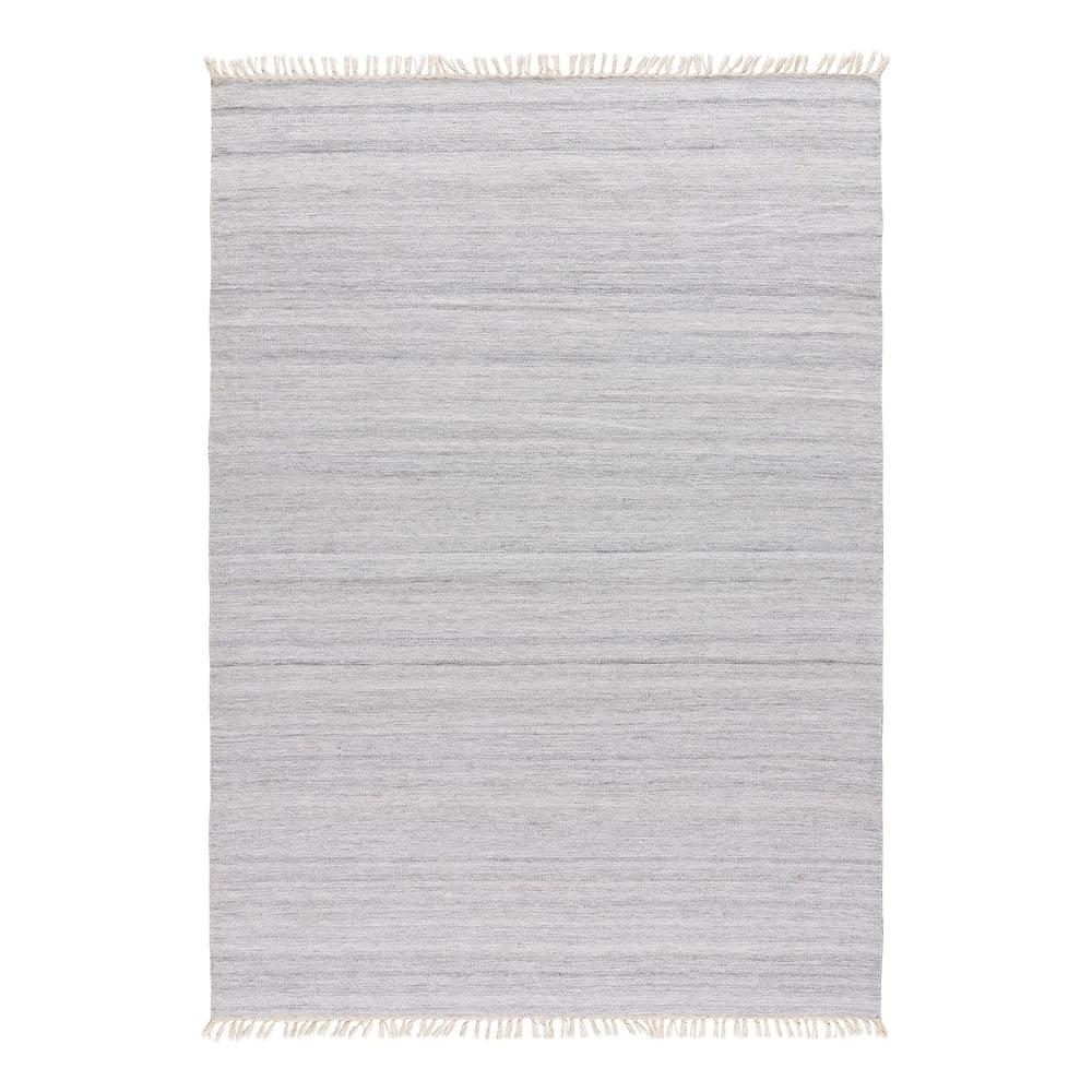 Tappeto per esterni grigio chiaro in plastica riciclata Liso, 140 x 200 cm Liso Eco-Dhurrie - Universal | Tappeti per esterni