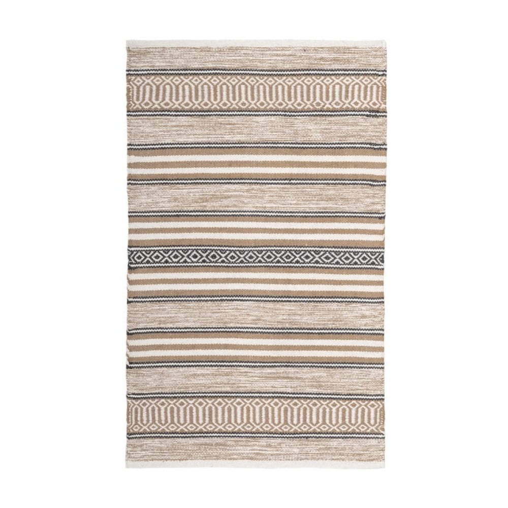 Tappeto beige in cotone lavabile  70x140 cm - Casa Selección | Tappeti