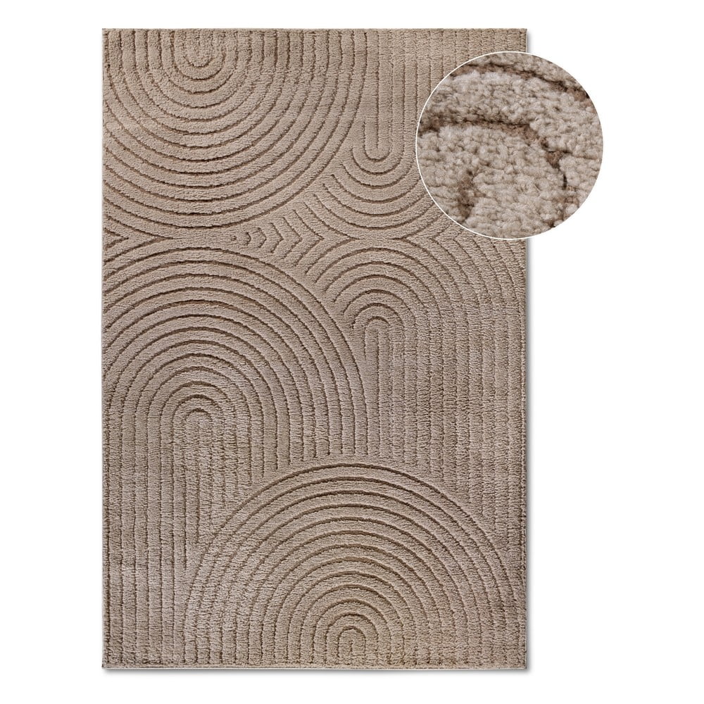 Tappeto in marrone chiaro 160x235 cm Panglao New York Taupe – Elle Decoration | Tappeti