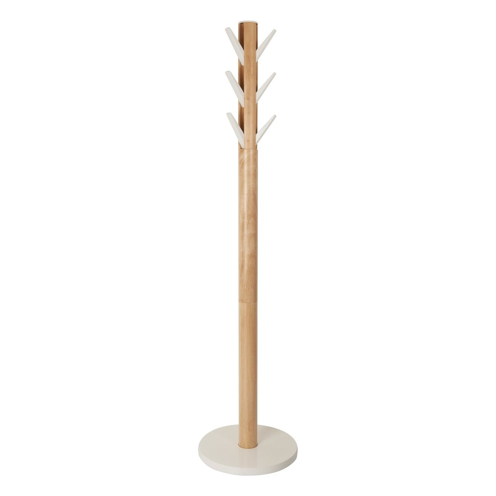 Appendino in legno bianco in gomma naturale Flapper - Umbra | Appendiabiti