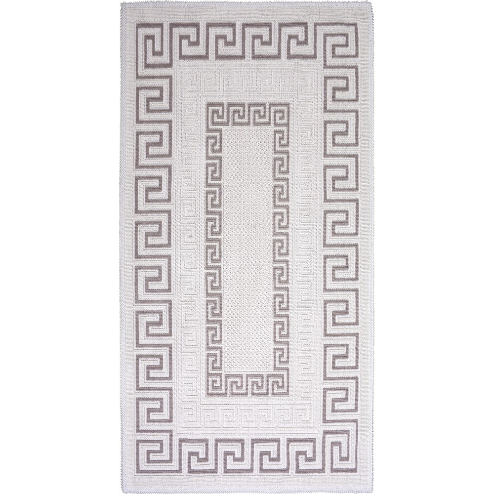 Tappeto in cotone grigio e beige , 100 x 150 cm Versace - Vitaus | Tappeti