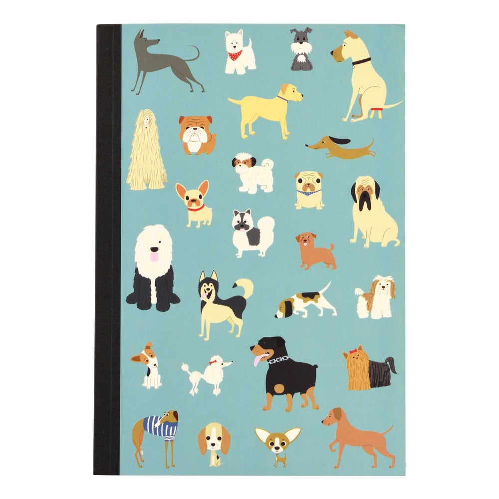 Taccuino con cani A5 foderato, 60 pagine - Rex London | Quaderni